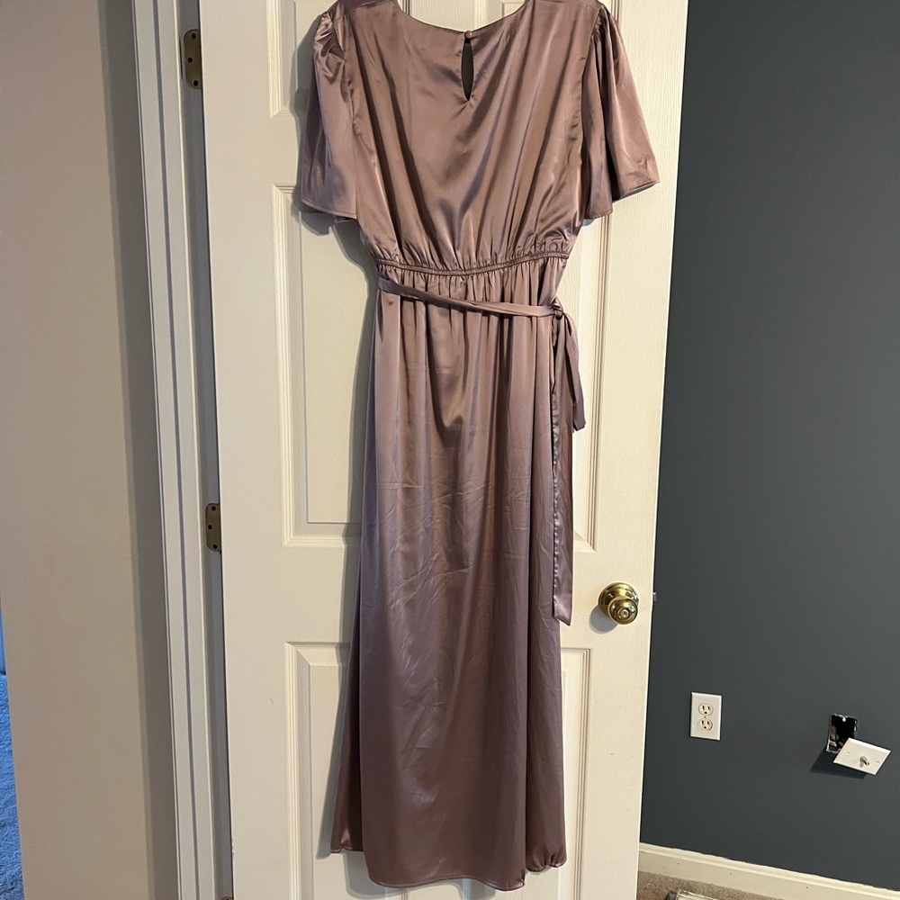 Lavendar satin dress